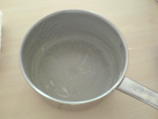 Greased pan