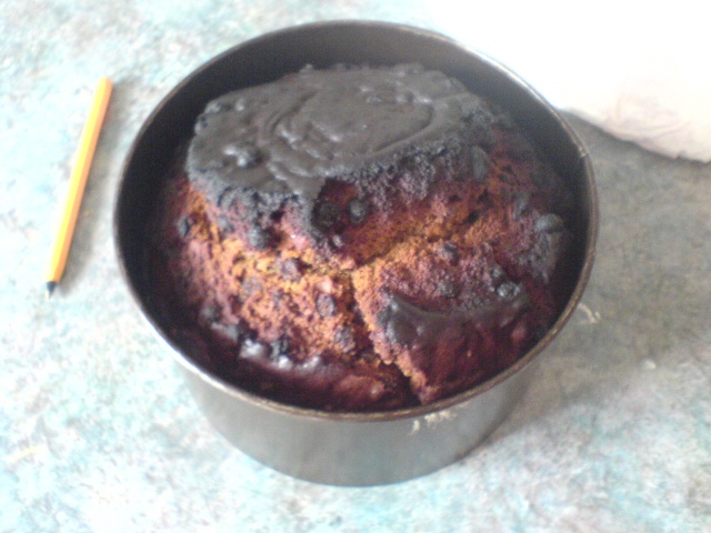 Burnt cake is burnt