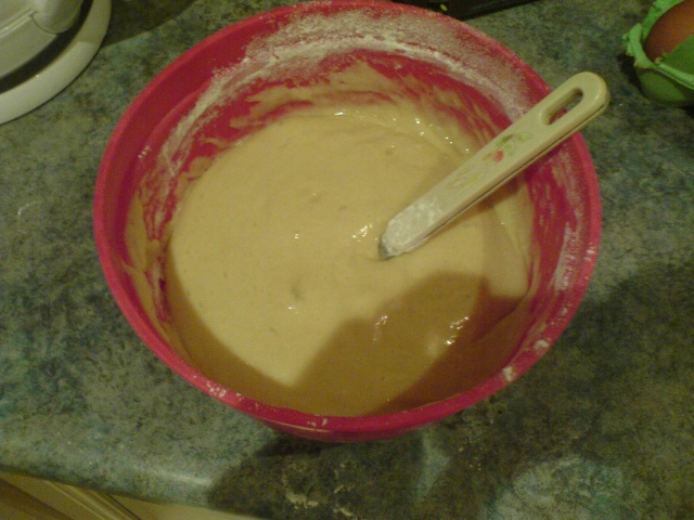 Cake mix with milk and oil