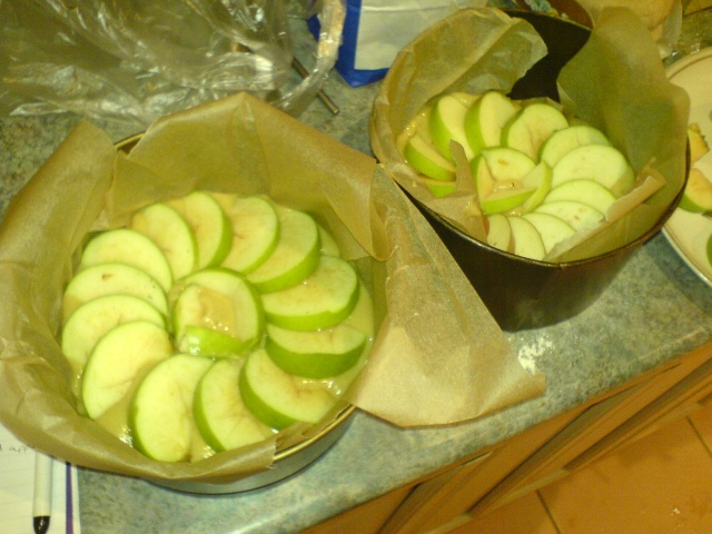 Apples prepared