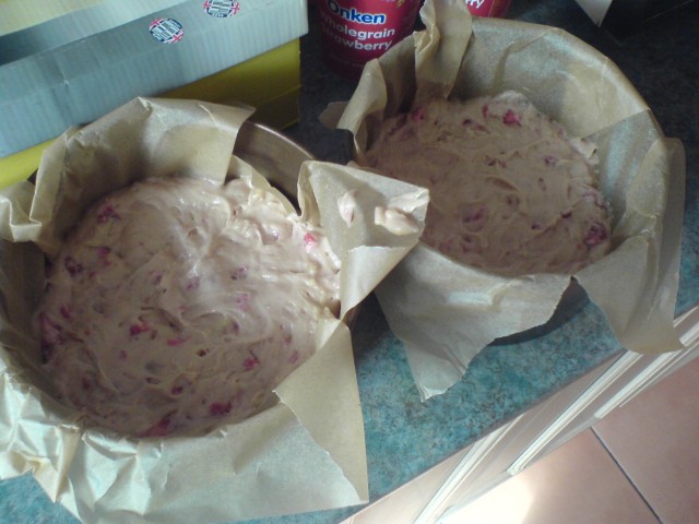 Baking trays ready for oven